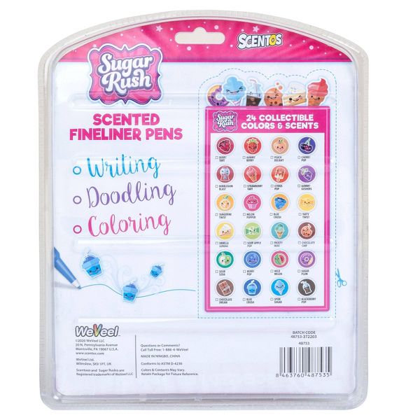 Pens Multicolored Felt Tip Pens Sugar Rush, Teacher Supplies