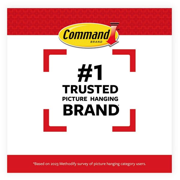 Command 3 Hangers/6 Large Strips/6 Sets of Mini Strips Universal Picture Hangers White: Frame Hanging Hardware