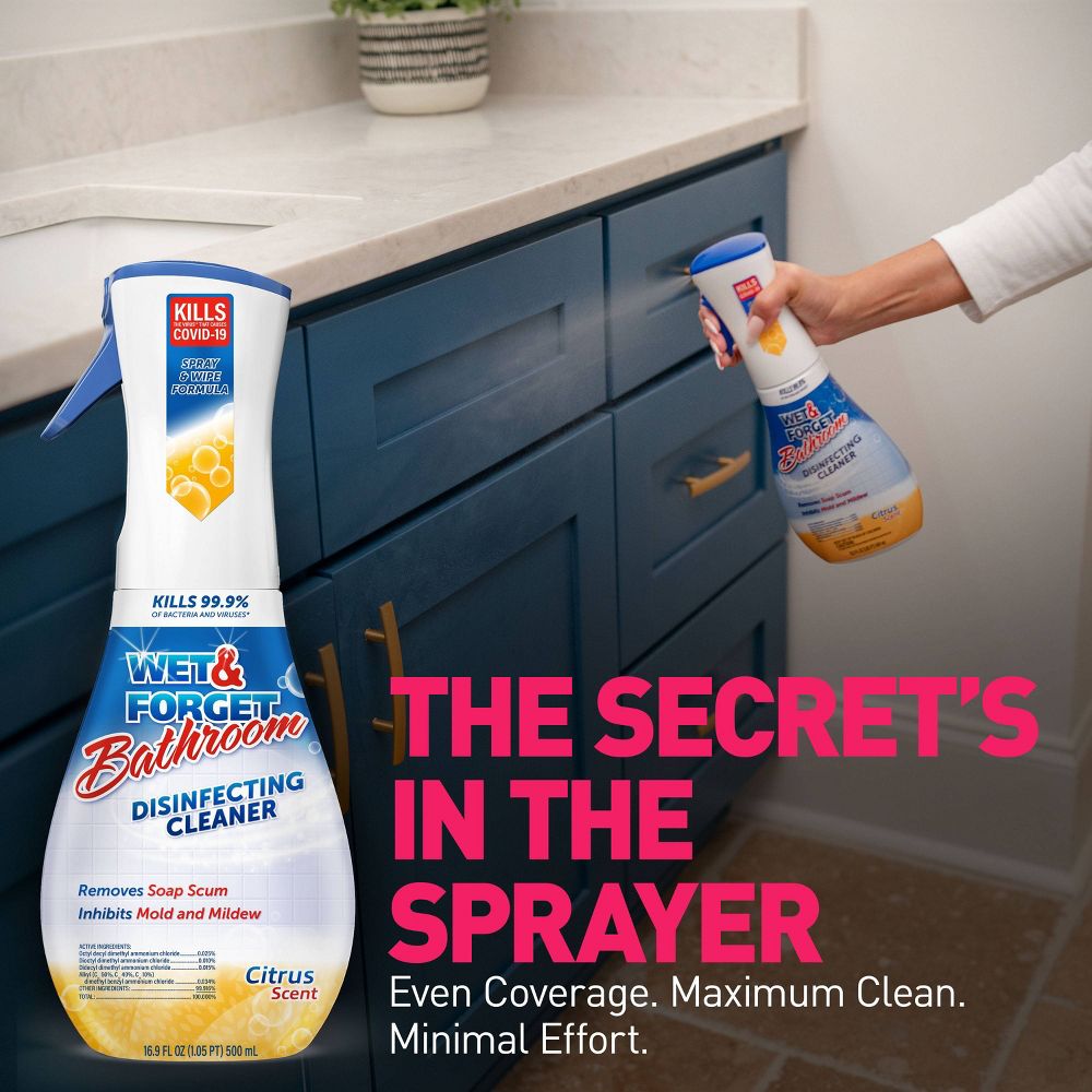 Wet & Forget Disinfecting Cleaner - Citrus Scent- 16.9 fl oz