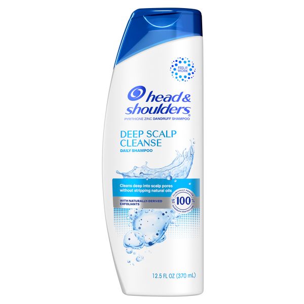 Head & Shoulders Dandruff Shampoo, Anti-Dandruff Treatment, Deep Scalp Cleanse for Daily Use, Paraben Free - 12.5 fl oz