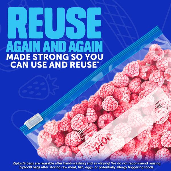 Ziploc Slider Freezer Gallon Bags with Power Shield Technology - 28ct