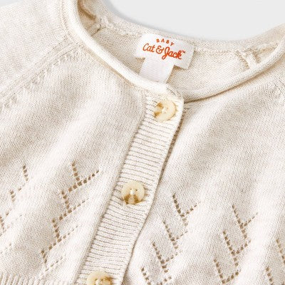 Baby Cardigan - Cat & Jack™ Cream 0-3M