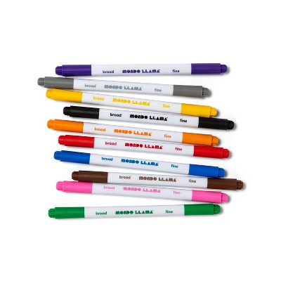 10ct Dual Tip Washable Marker Set - Mondo Llama™