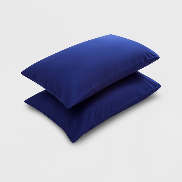 Microfiber Solid Pillowcase Set - King - Sudden Sapphire - Room Essentials™