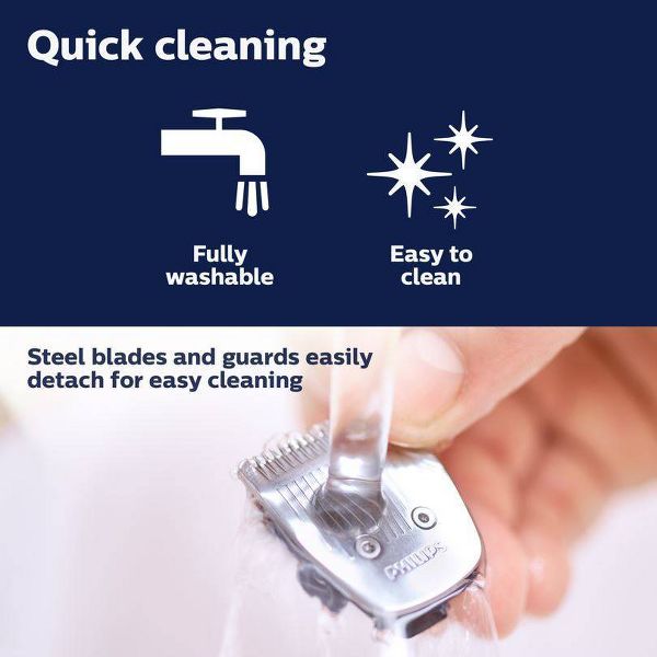Philips Norelco Series 3000 Multigroom All-in-One Men's Rechargeable Electric Trimmer with 13 Attachments - MG3740/40