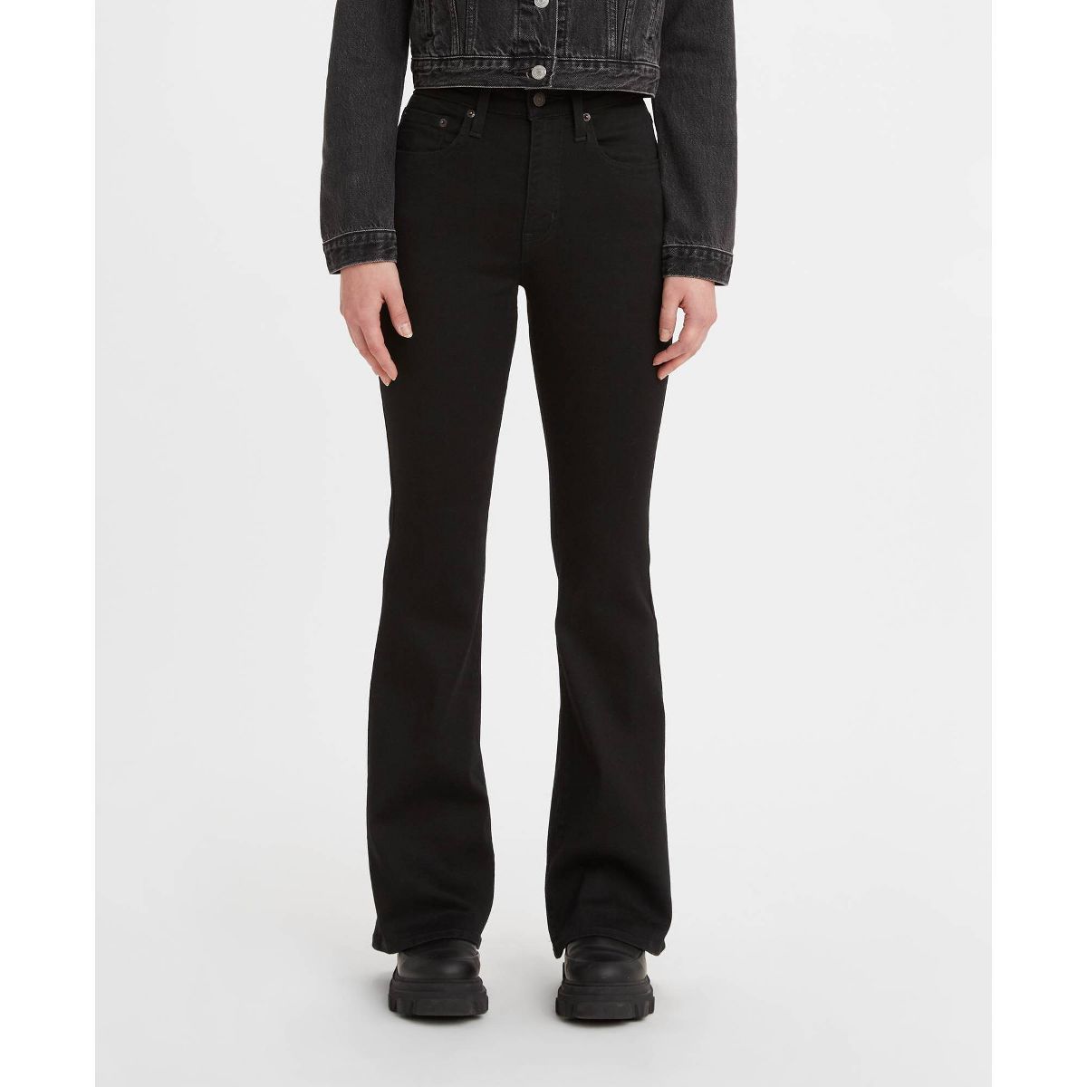 Levi's® Women's 726™ High-Rise Flare Jeans - Color: Soft Black - Size: 31