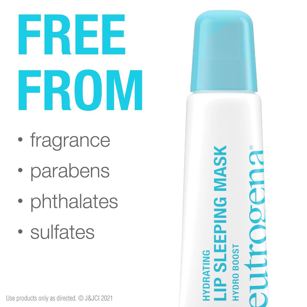 Neutrogena Hydro Boost Hydrating Lip Sleeping Mask with Hyaluronic Acid, Clear Overnight & Daily Moisturizing Treatment for Very Dry Lips - 0.35oz