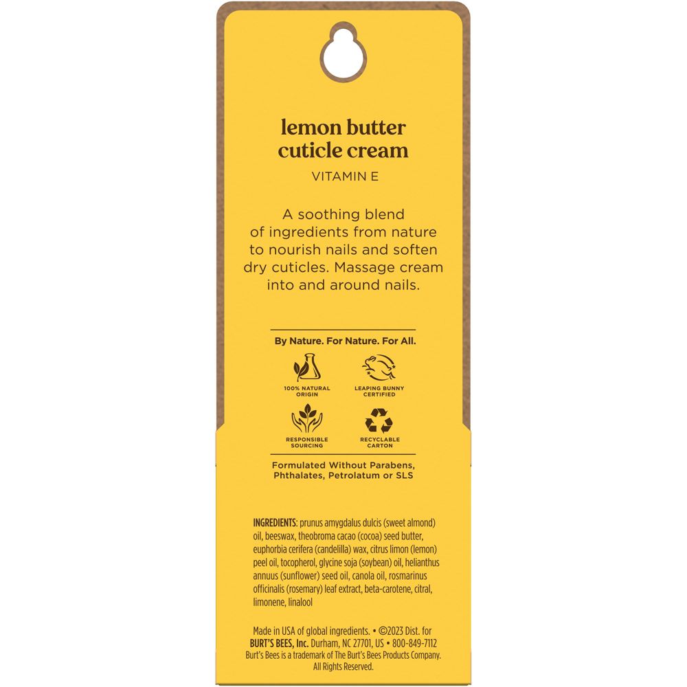 Burt's Bees Lemon Butter Cuticle Cream - 0.6 fl oz