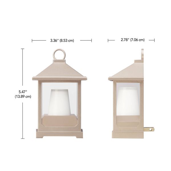 Globe Electric LED On/OFF Switch Flameless Candle Night Light with 2 Light Modes