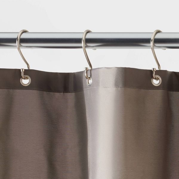 71"x71" RPET Fabric Mid Weight Shower Liner - Gray - Threshold™