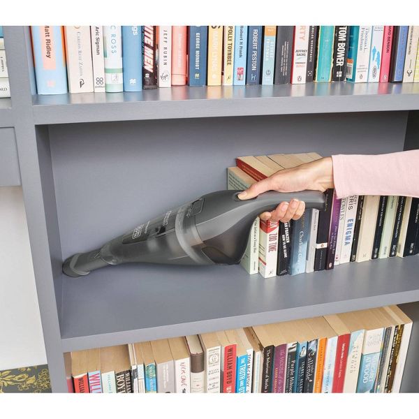 BLACK+DECKER Compact Lithium Handheld Vacuum - Gray HNVC220BCZ01: Cordless Dustbuster, Portable Car Vacuum, Rechargeable