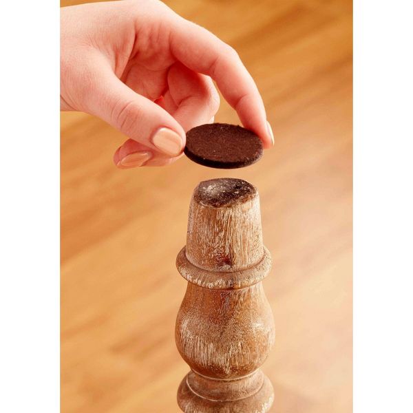 Scotch 1.5" 24pk Felt Pads - Brown