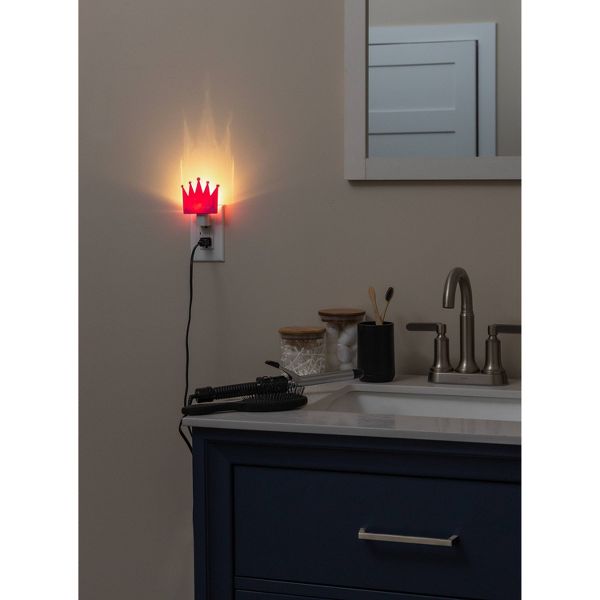 Energizer Princess Crown Light Sensing Night Light: LED Plug-In for Kids', Pink, Electric, All Ages