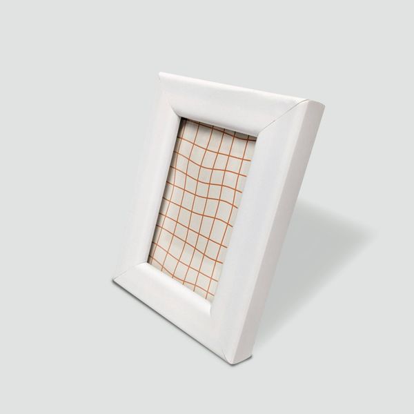 Harbortown 4pk 2"x3" Soft Linear Profile Mini Picture Frames - Matte White