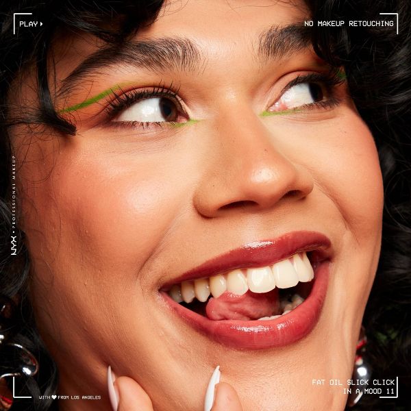 NYX Professional Makeup Fat Oil Slick Click Tinted Lip Balm - 0.07oz - Color: In A Mood