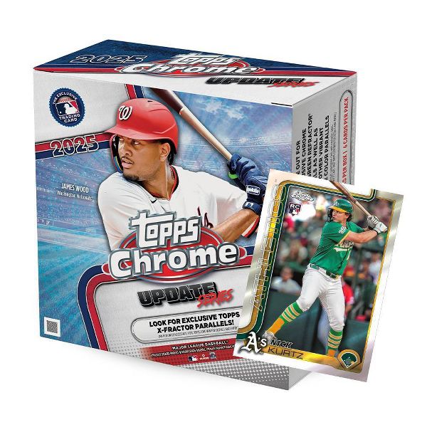 2025 Topps MLB Chrome Updates Baseball Trading Card Mega Box