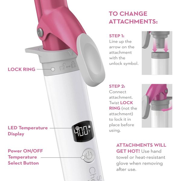 Conair Style Chemistry Flat Iron Attachment For Use With Style Chemistry Starter Kit Power Handle - 1"