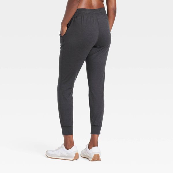 Women's Soft Stretch Jogger Pants - Heathered Black XS - All In Motion™