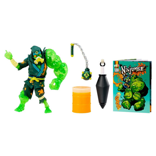 Ninjombie Action Figure - Haz Mat, Ninja Zombie with Slime