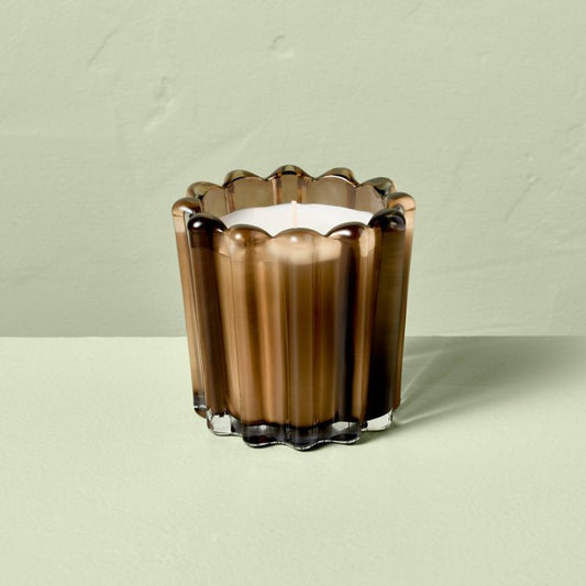 Seasonal Ribbed Glass Jar Candle 7oz - Hearth & Hand™ with Magnolia