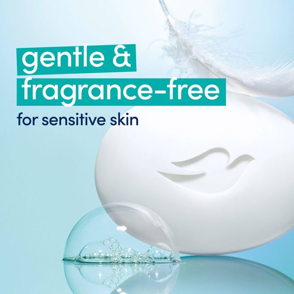 Dove Beauty Sensitive Skin Moisturizing Fragrance-Free Beauty Bar Soap - 12PK