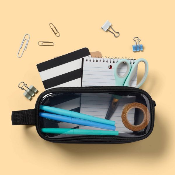 Plastic Pencil Pouch - up&up™ - Color: Black