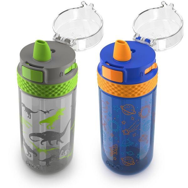 Ello 16oz 2pk Plastic Stratus Kids' Water Bottles