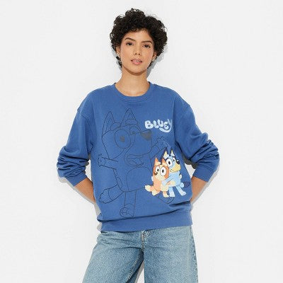 Women's Bluey and Bingo Graphic Sweatshirt - Blue M