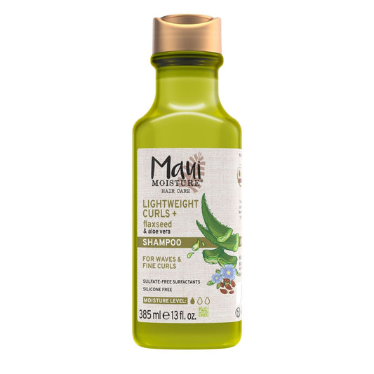 Maui Moisture Lightweight Curls + Flaxseed Shampoo, Paraben Free, Silicone Free - 13 fl oz