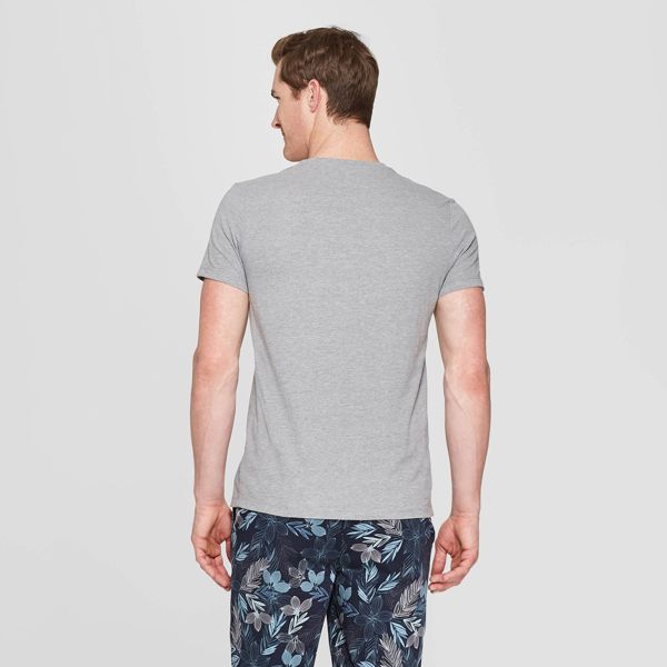 Men's Every Wear Short Sleeve V-Neck T-Shirt Large Gray - Goodfellow & Co™
