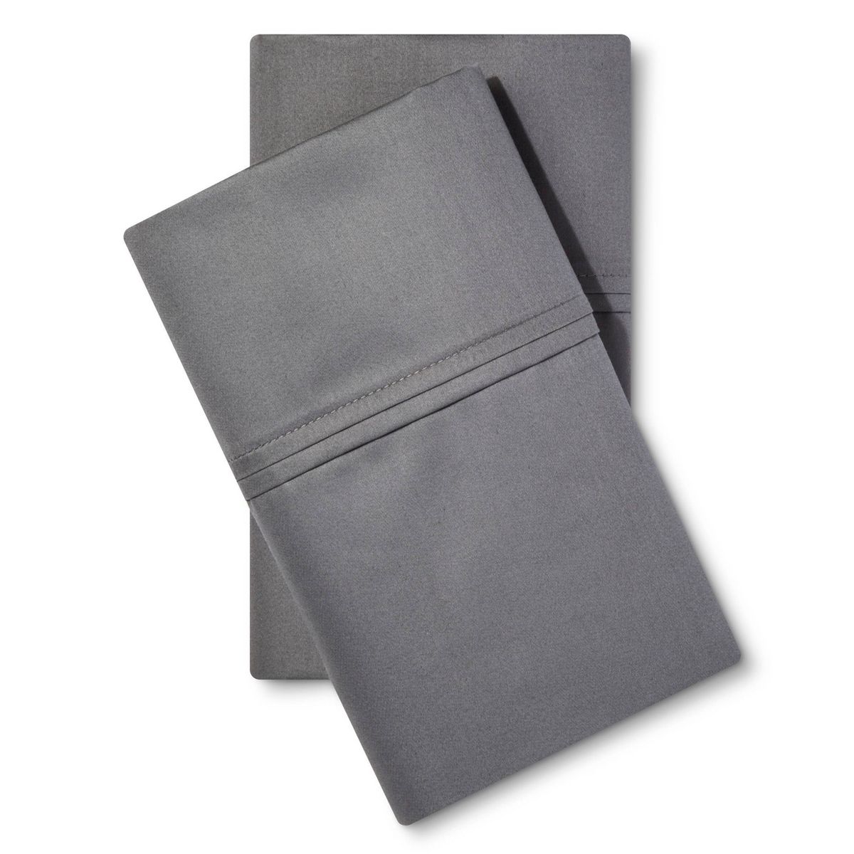 400 Thread Count Solid Performance Pillowcase Set - King - Dark Gray - Threshold™
