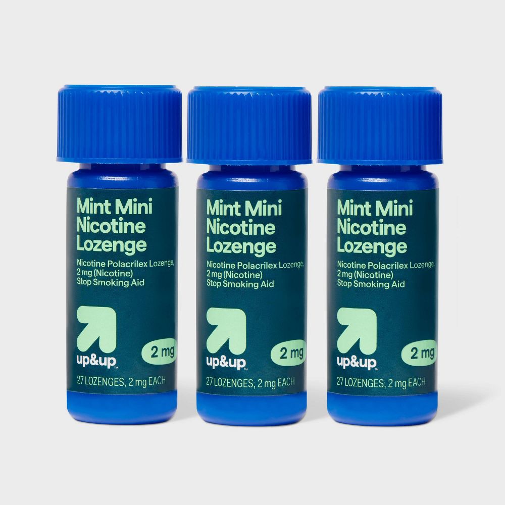 Nicotine 2mg Mini Lozenge Stop Smoking Aid - Mint - up&up™