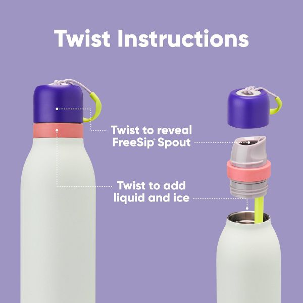 Owala 24oz FreeSip Twist Stainless Steel Water Bottle