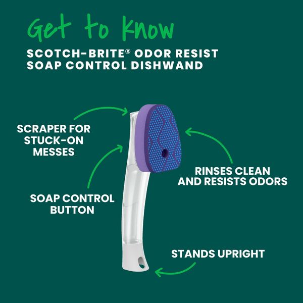 Scotch-Brite Scrub Dots Non-Scratch Dishwand Refill - Unscented - 3ct