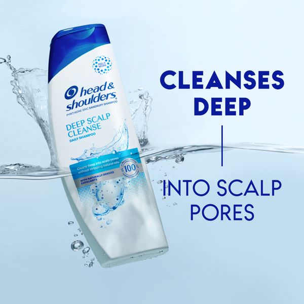 Head & Shoulders Dandruff Shampoo, Anti-Dandruff Treatment, Deep Scalp Cleanse for Daily Use, Paraben Free - 12.5 fl oz
