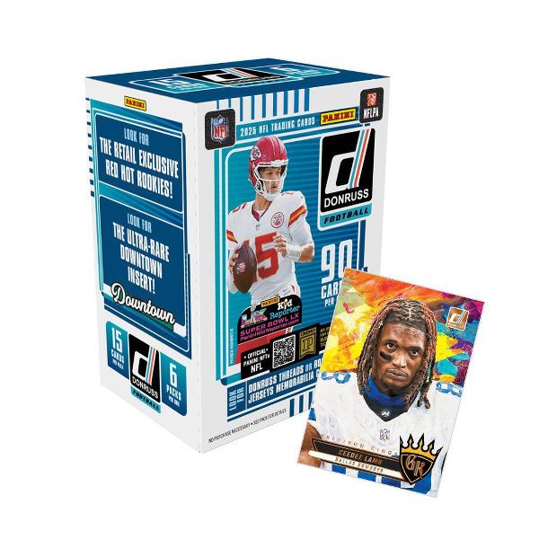 2025 Panini NFL Donruss Football Trading Card Blaster Box