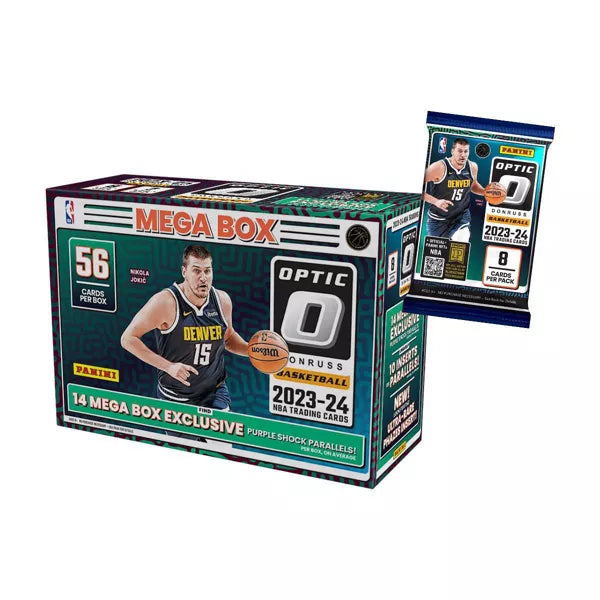 2023-24 Panini NBA Basketball Donruss Optics Trading Cards Mega Box