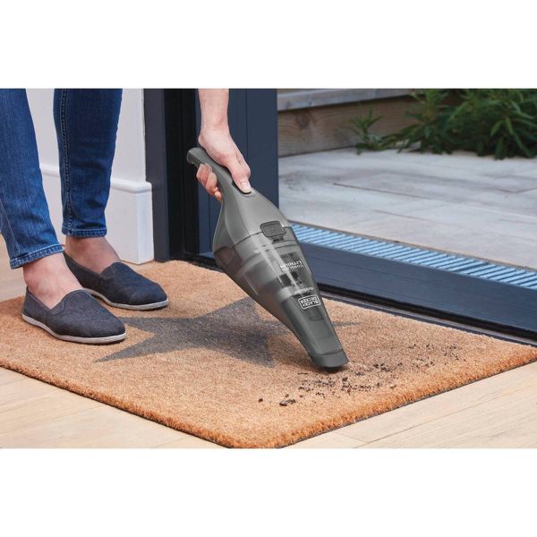 BLACK+DECKER Compact Lithium Handheld Vacuum - Gray HNVC220BCZ01: Cordless Dustbuster, Portable Car Vacuum, Rechargeable
