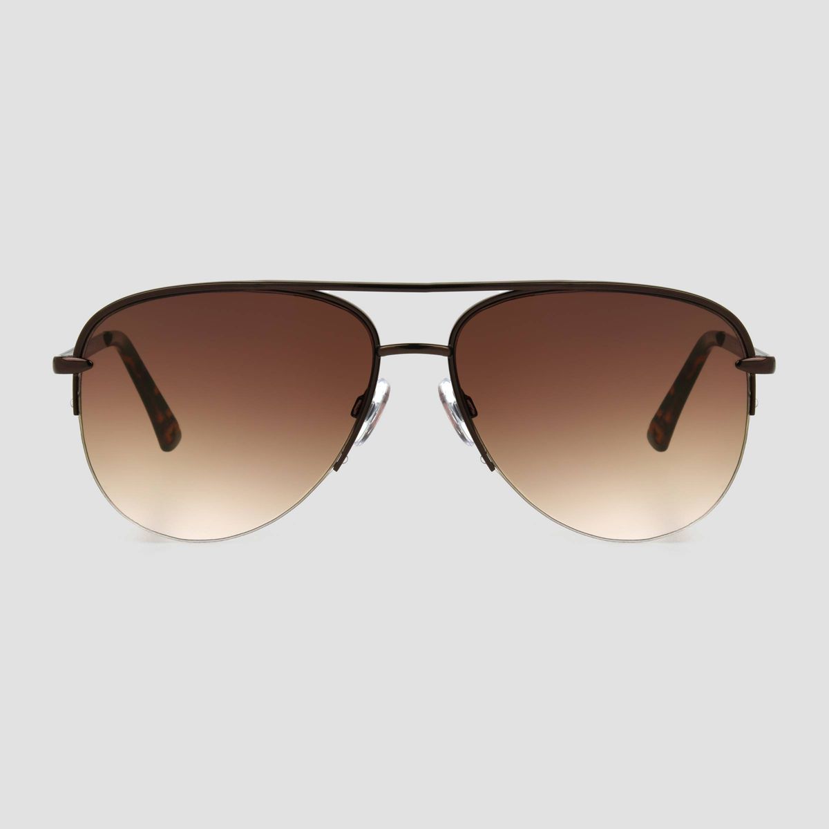 Women's Tortoise Shell Print Aviator Sunglasses - Universal Thread™ Light Brown: Scratch-Resistant, UV Protection