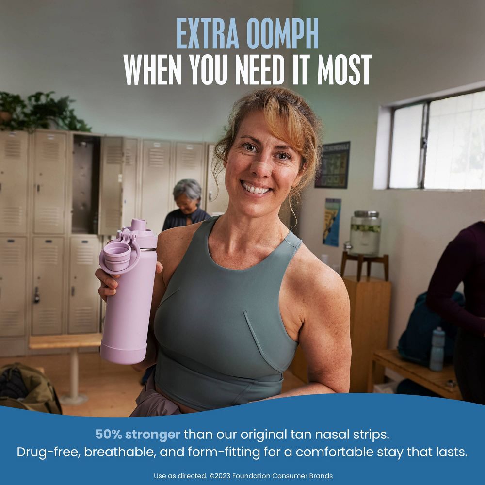 Breathe Right Extra Tan Drug-Free Nasal Strips for Congestion Relief