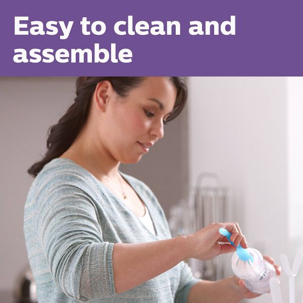 Philips Avent Glass Baby Bottle with Natural Response Nipple - 4oz/3pk