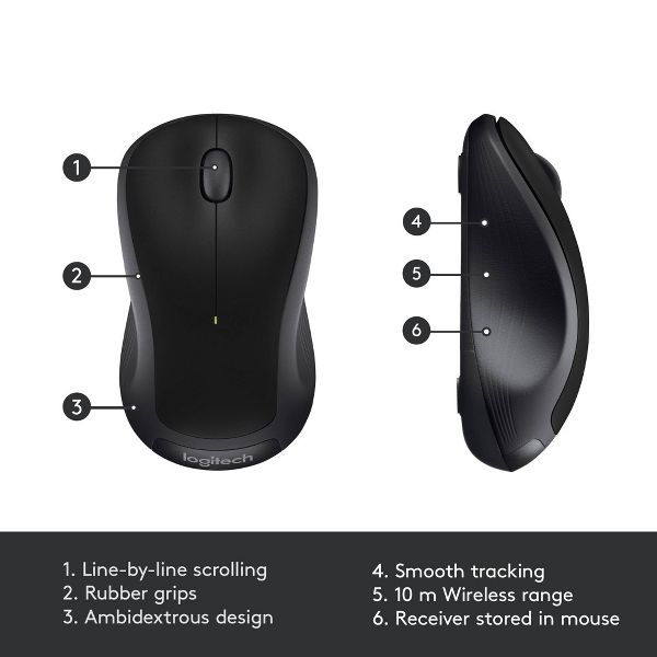 Logitech M310 Mouse - Black