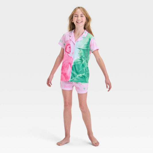 Girls' Wicked Pajama Set - Light Pink - Large (10/12)