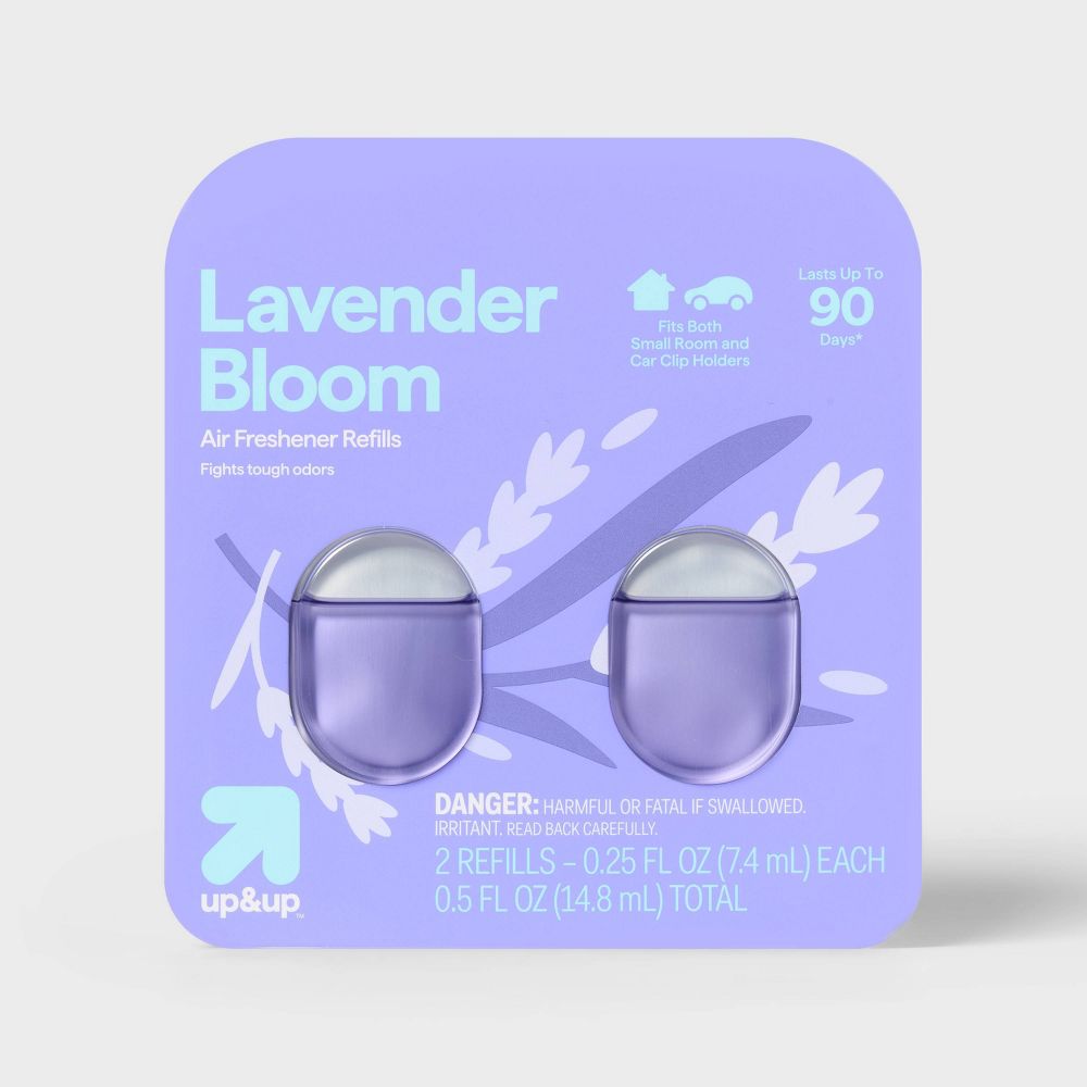Small Room and Car Clip Refills - Lavender Bloom - 0.5oz/2ct - up&up™