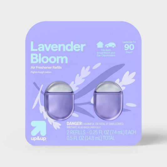 Small Room and Car Clip Refills - Lavender Bloom - 0.5oz/2ct - up&up™