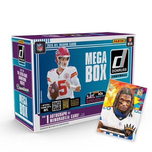 2025 Panini NFL Donruss Football Trading Card Mega Box