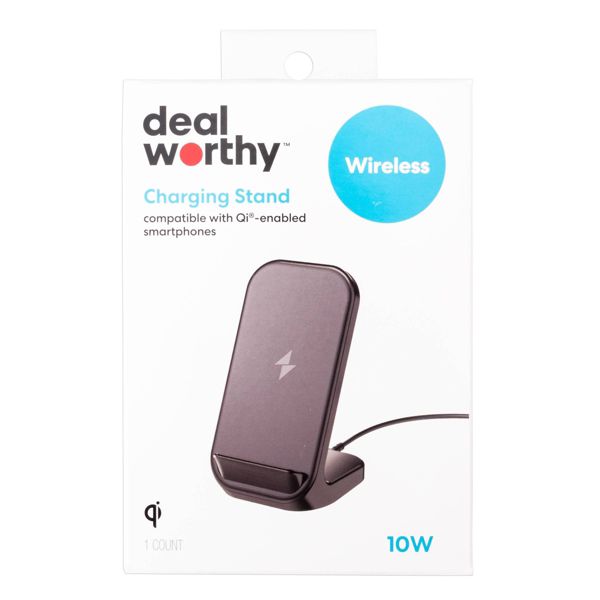 10W Qi Charging Stand - dealworthy™ Black: USB Wireless Charger