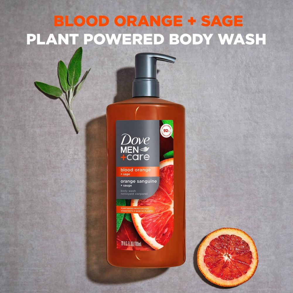 Dove Men+Care Body Wash with Plant-Based Moisturizers - Blood Orange & Sage - 26 fl oz