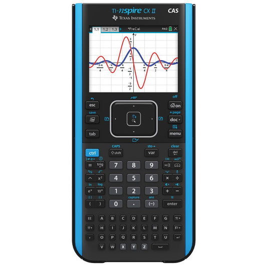 Texas Instruments Nspire CX II CAS Graphing Calculator - Black: 64MB Storage, AP Course Approved
