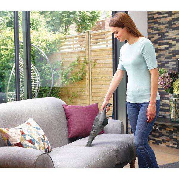 BLACK+DECKER Compact Lithium Handheld Vacuum - Gray HNVC220BCZ01: Cordless Dustbuster, Portable Car Vacuum, Rechargeable
